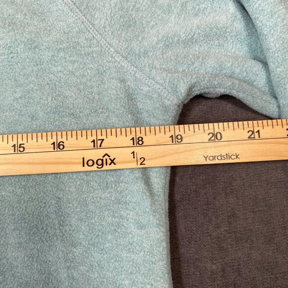 Eddie Bauer Light Blue Half-Zip Pullover Fleece Sweatshirt Casual Womens Size S - Picture 10 of 10
